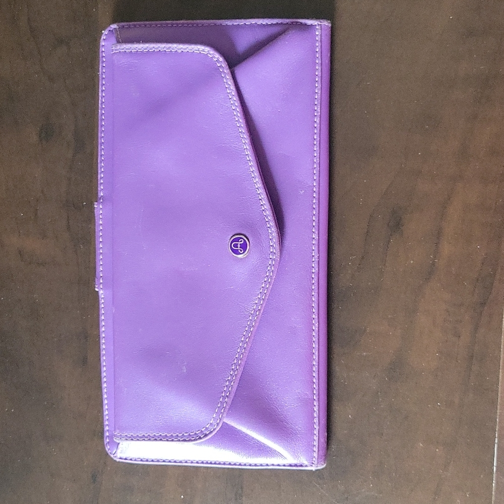 Purple wallet in the softest leather.